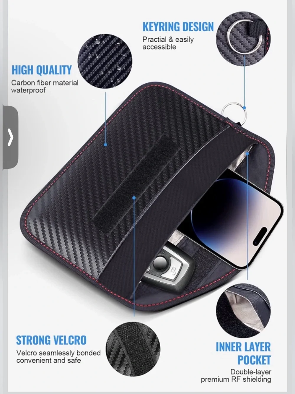 Faraday Bag, Signal Blocking (2 bags)